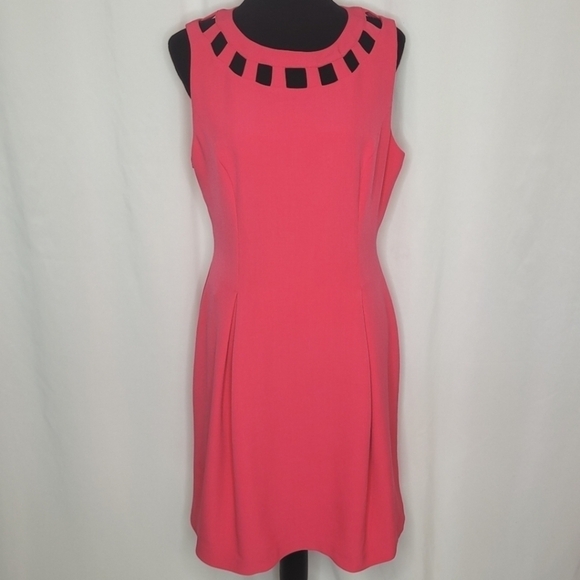 Eliza J Pink Sheath Dress - Size 12 - Picture 2 of 13